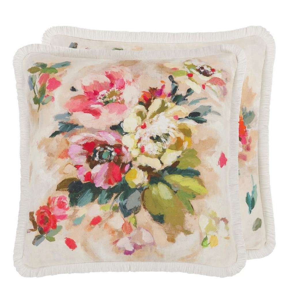 Giardino Di Rose Cushion by Designers Guild in Nasturtium Pink